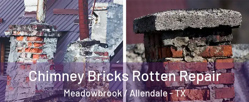Chimney Bricks Rotten Repair Meadowbrook / Allendale - TX