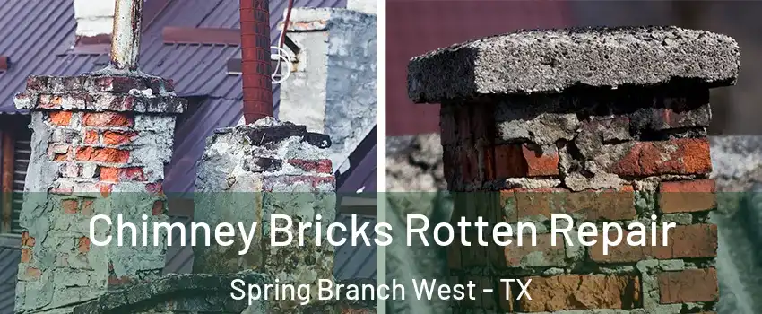 Chimney Bricks Rotten Repair Spring Branch West - TX