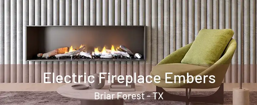 Electric Fireplace Embers Briar Forest - TX