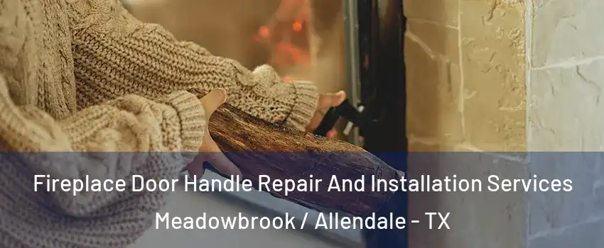 Fireplace Door Handle Repair And Installation Services Meadowbrook / Allendale - TX