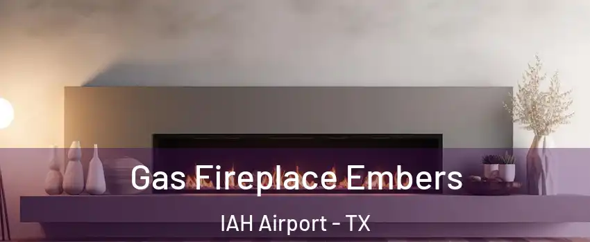Gas Fireplace Embers IAH Airport - TX
