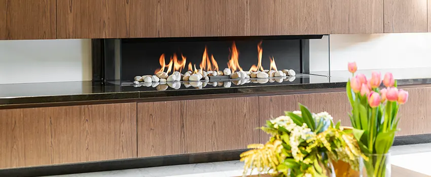 Double-height Fireplace Design Refurbishment in South Acres / Crestmont Park, Texas