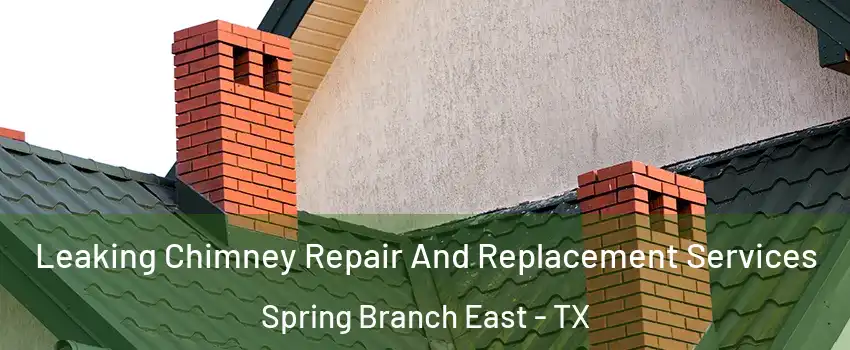 Leaking Chimney Repair And Replacement Services Spring Branch East - TX