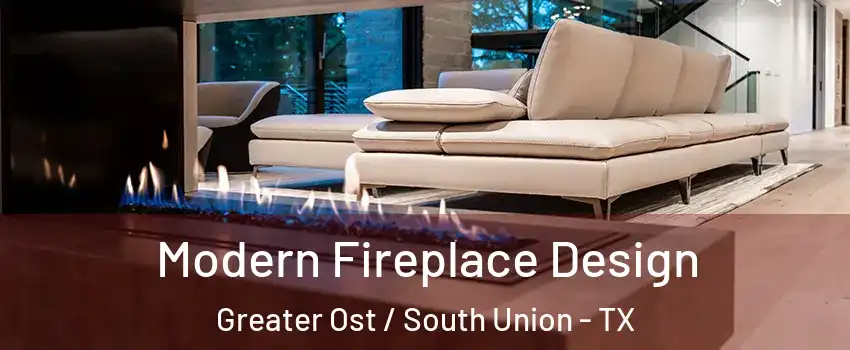 Modern Fireplace Design Greater Ost / South Union - TX