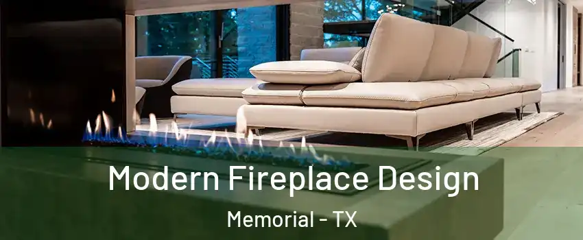 Modern Fireplace Design Memorial - TX
