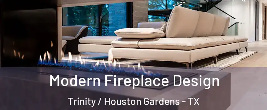 Modern Fireplace Design Trinity / Houston Gardens - TX