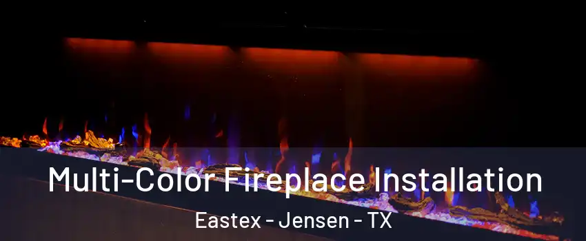 Multi-Color Fireplace Installation Eastex - Jensen - TX