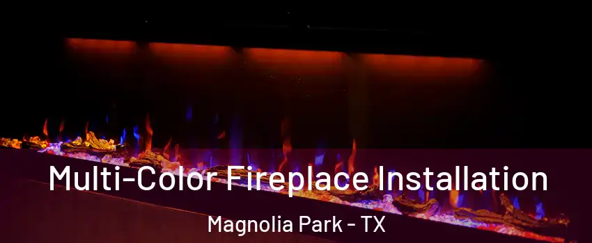 Multi-Color Fireplace Installation Magnolia Park - TX