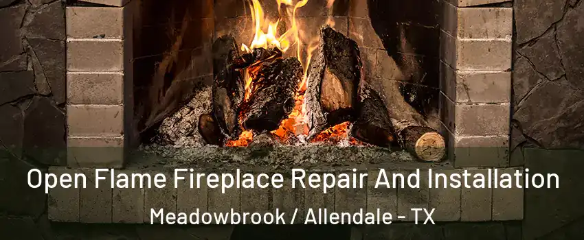 Open Flame Fireplace Repair And Installation Meadowbrook / Allendale - TX